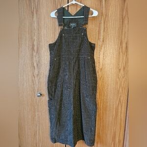 Eddie Bauer Corduroy Maxi Overall Dress